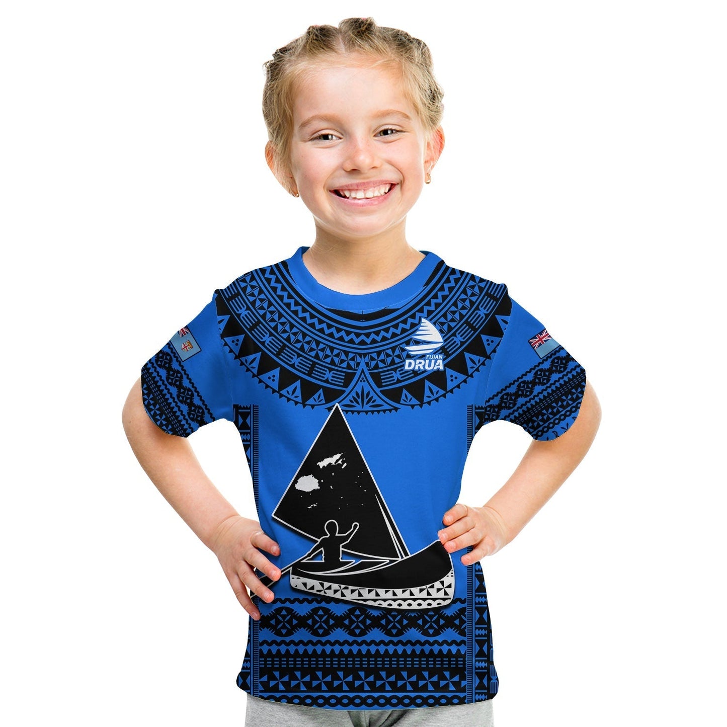 Fiji Rugby T-Shirt Fijian Drua Super Polynesian Special Tapa Pattern Graphic Tee