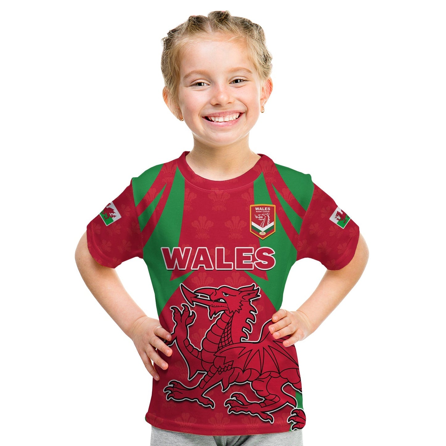 Custom Wales Rugby T-Shirt The Dragons National Team Come On Cymru Graphic Tee