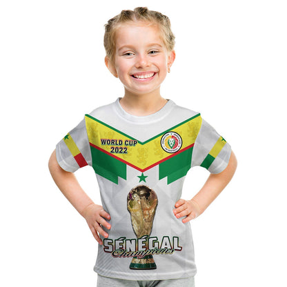 Custom Senegal Football T-Shirt Champions WC 2022 Graphic Tee