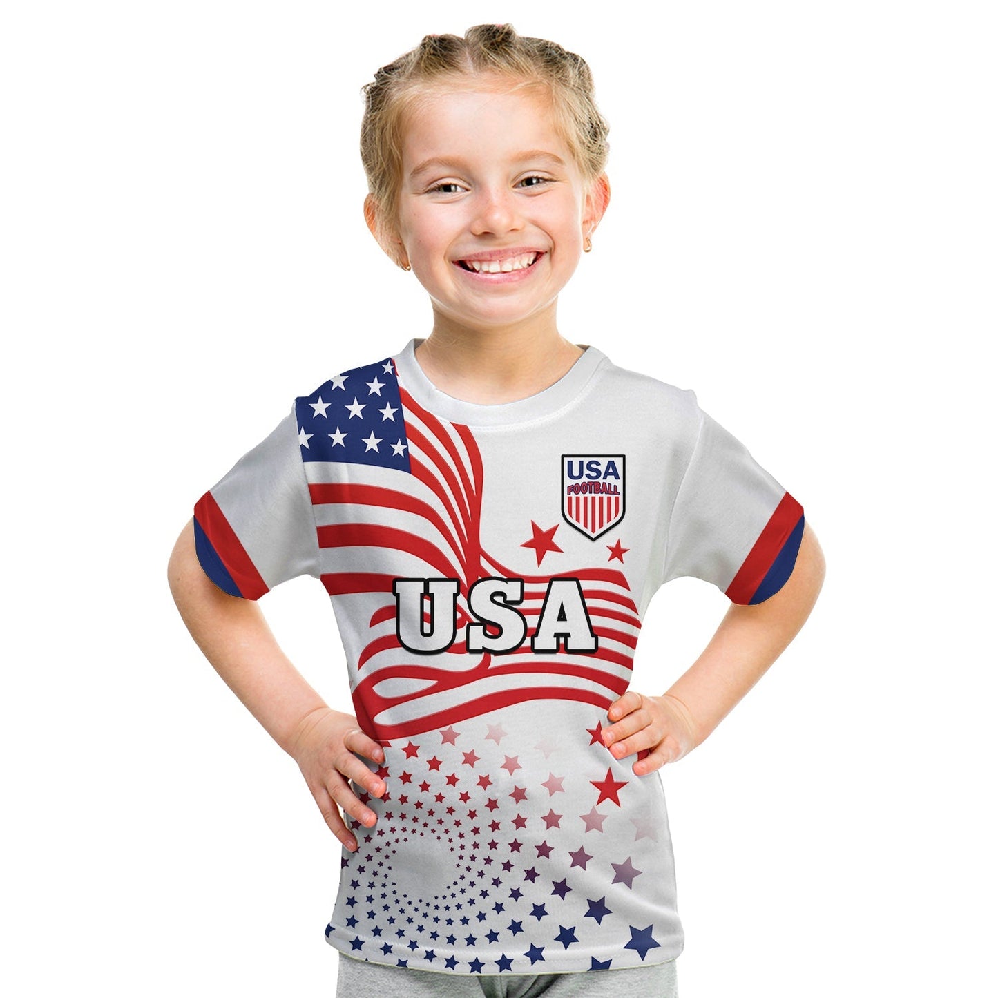 Custom United States Football T-Shirt The Yanks USA World Cup 2022 Graphic Tee