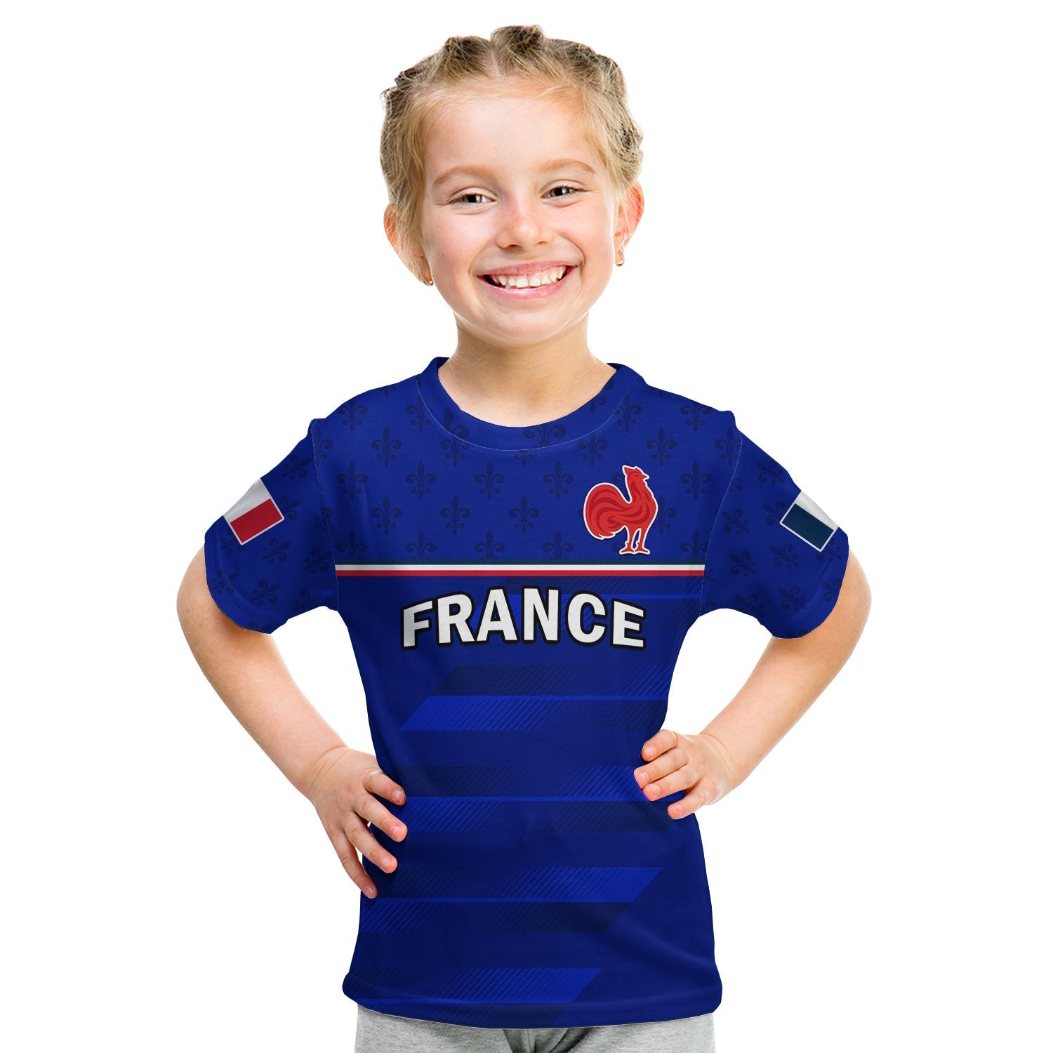France Rugby T-Shirt Outgoing Tour Allez Les Bleus Graphic Tee