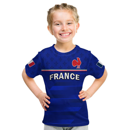 France Rugby T-Shirt Outgoing Tour Allez Les Bleus Graphic Tee