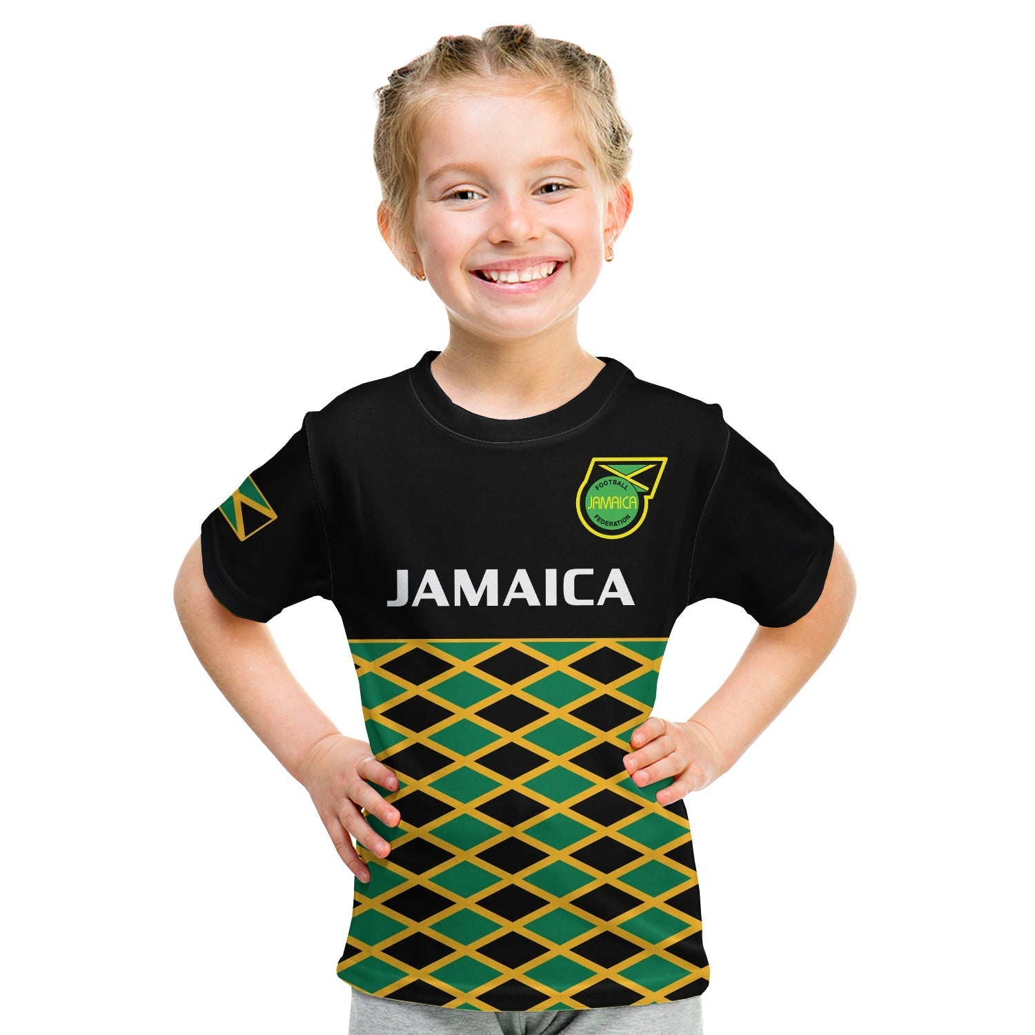 Jamaica Football T-Shirt Reggae Girlz Cup Of Nations Ver.01 Graphic Tee