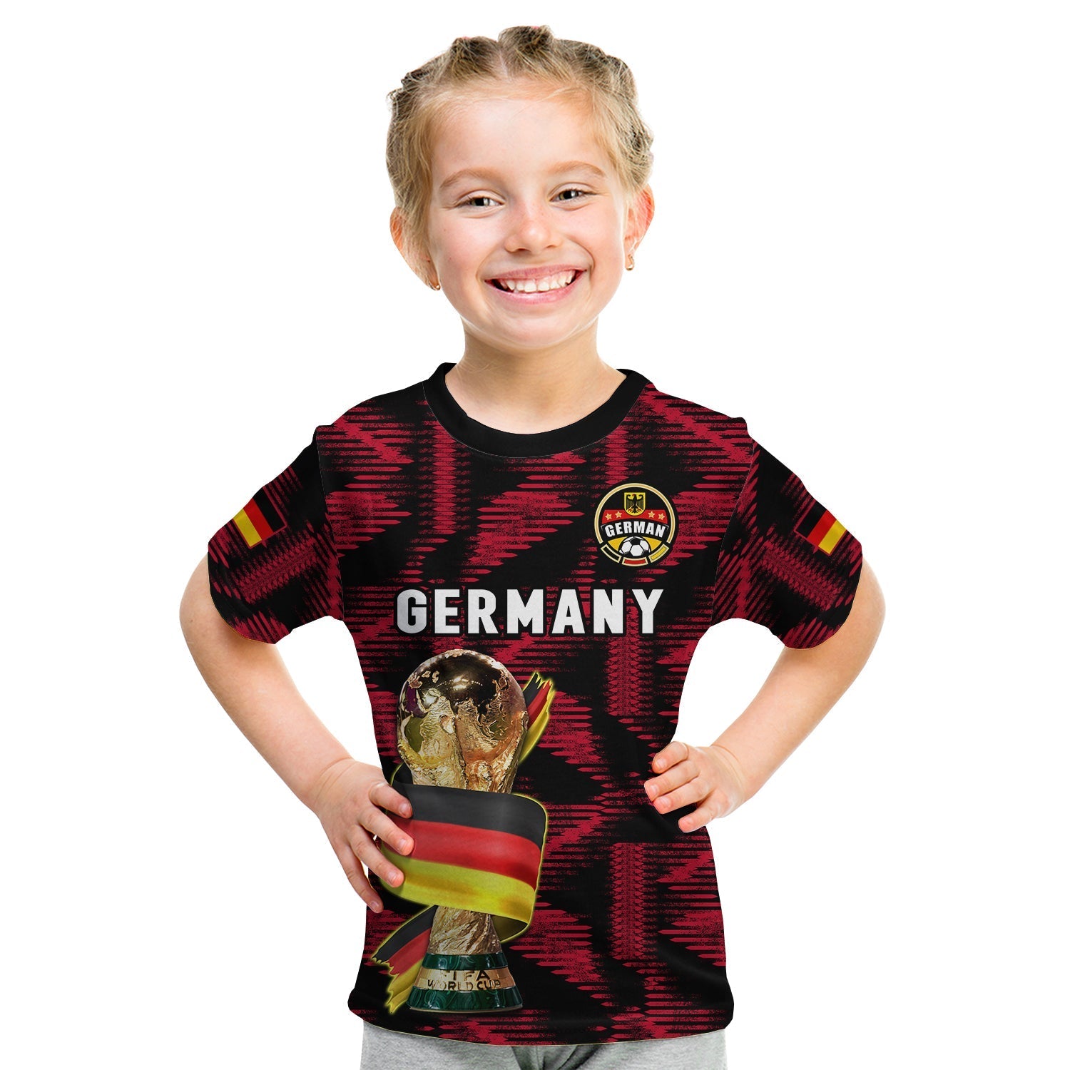 Custom Germany Football T-Shirt World Cup 2022 Champions Graphic Tee