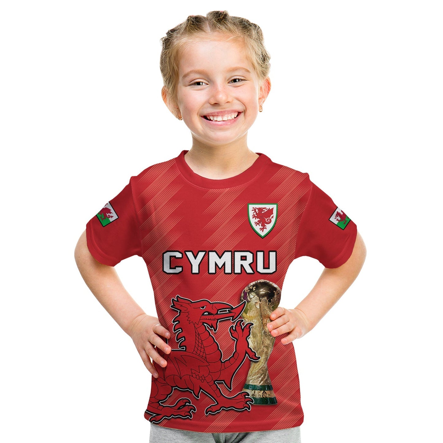 Wales Football T-Shirt Cymru Champions World Cup 2022 Graphic Tee