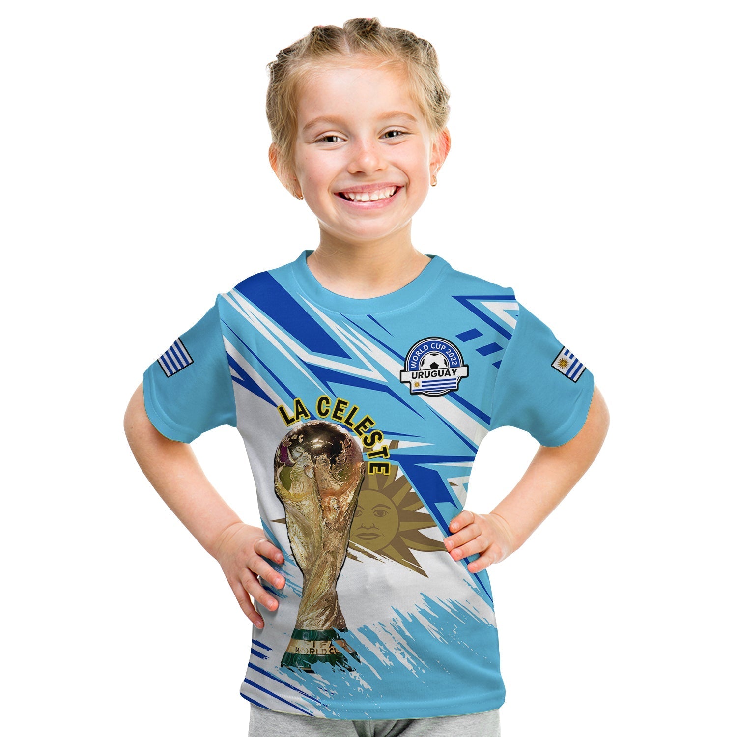 Uruguay Football T-Shirt La Celeste WC 2022 Sporty Style Graphic Tee