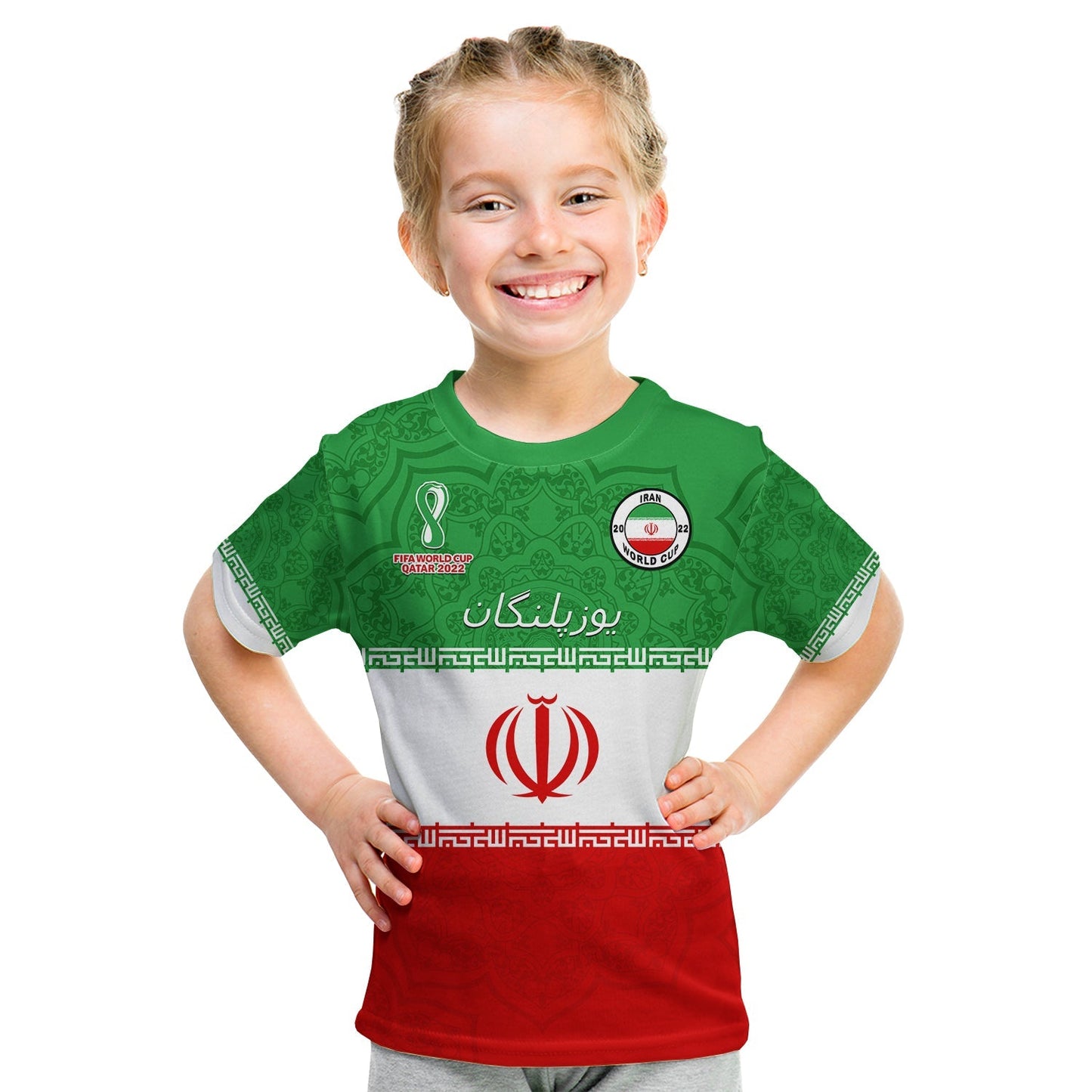 Custom Iran Football T-Shirt Team Melli Champions World Cup 2022 Graphic Tee
