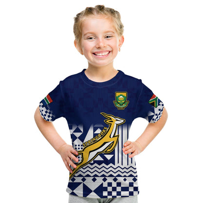 Custom South Africa Rugby T-Shirt Outgoing Tour Go Springboks Graphic Tee
