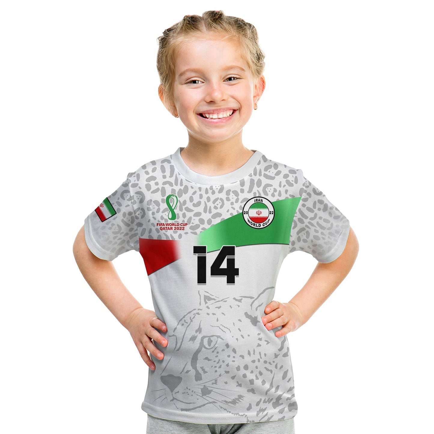 Custom Iran Football T-Shirt Team Melli World Cup 2022 Graphic Tee