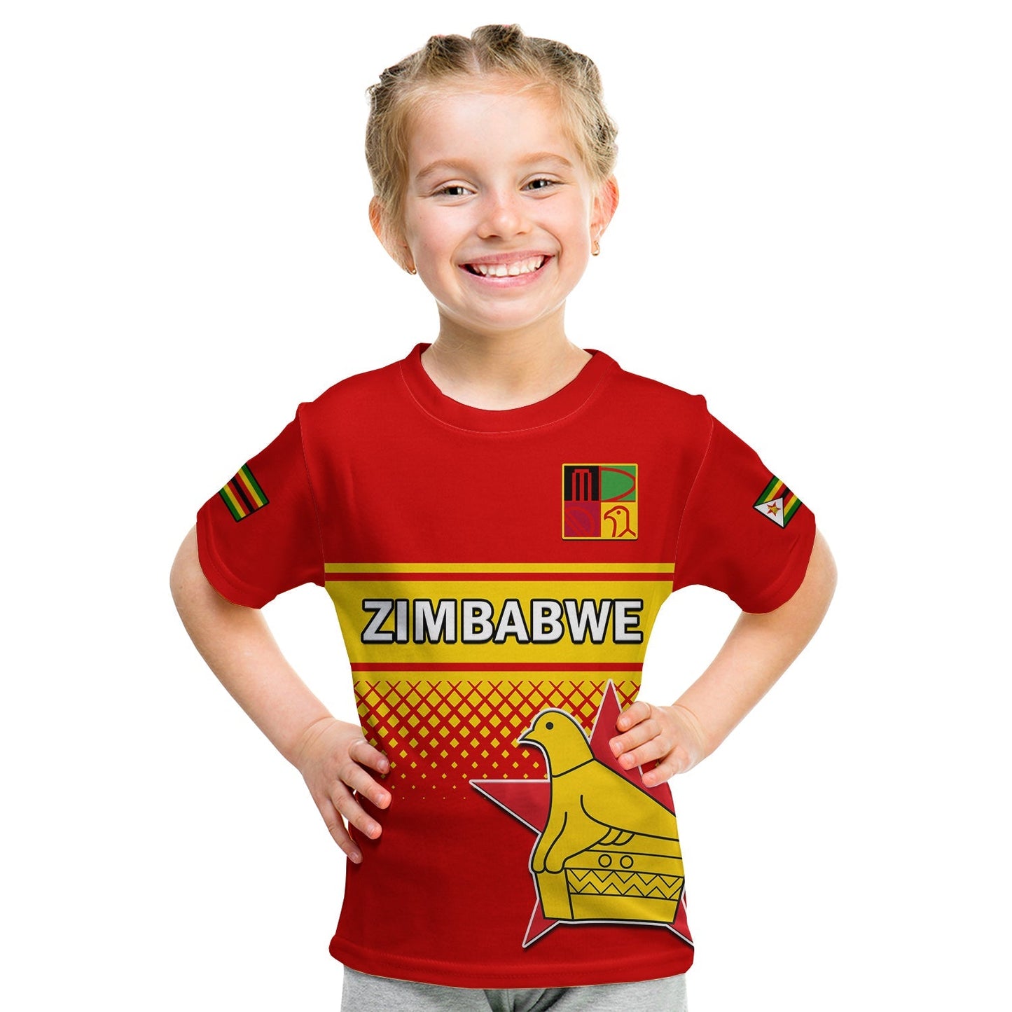 Custom Zimbabwe Cricket T-Shirt The Chevrons ODI Style Graphic Tee