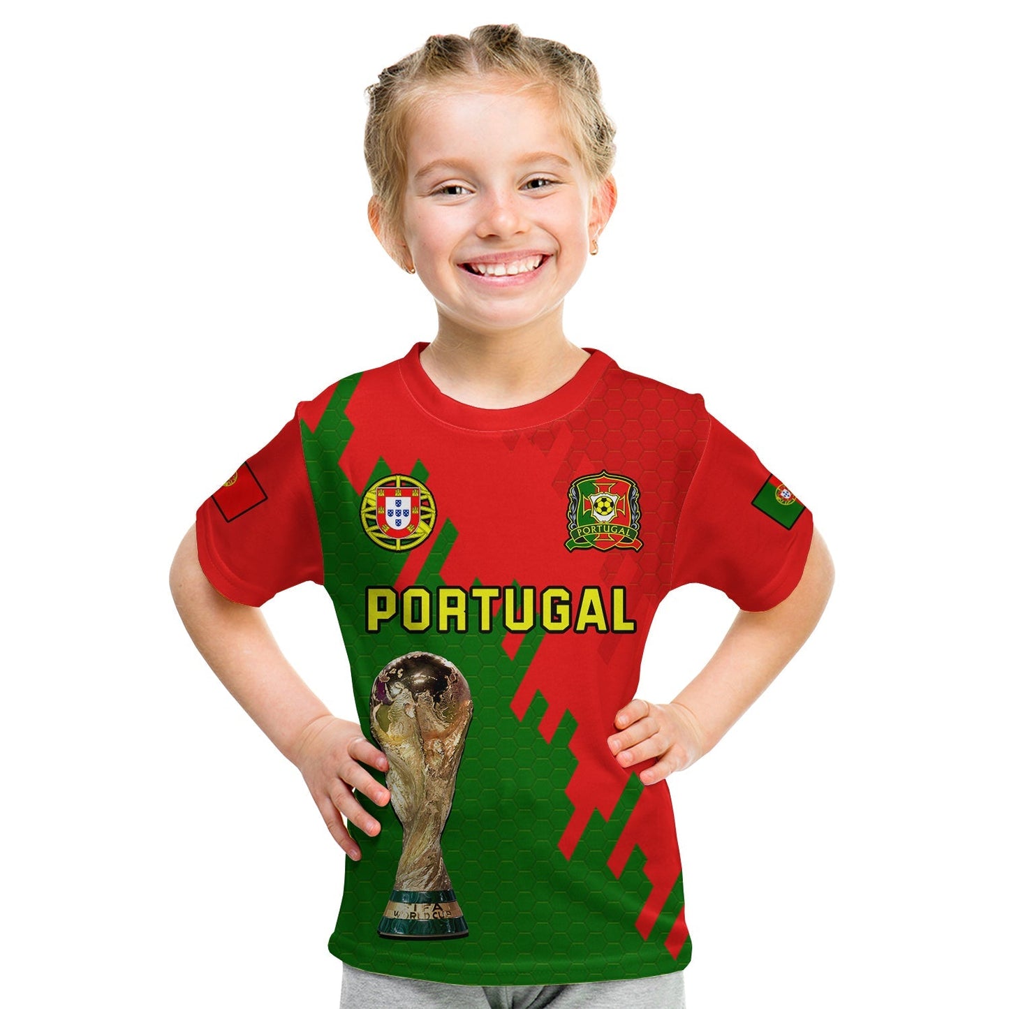 Portugal Football T-Shirt Champions WC 2022 Graphic Tee