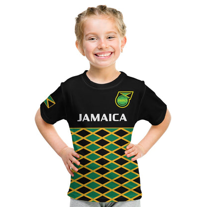 Custom Jamaica Football T-Shirt Reggae Girlz Cup Of Nations Ver.01 Graphic Tee