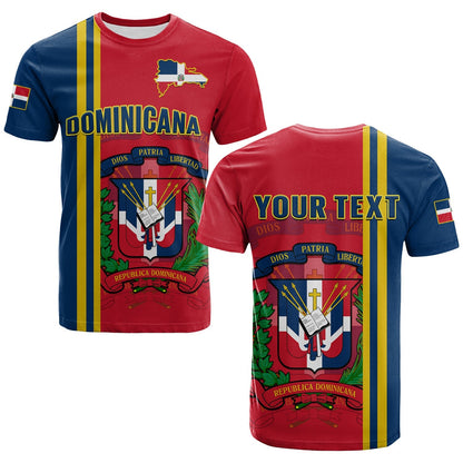 Custom Dominican Republic T-Shirt Happy 179 Years Of Independence Graphic Tee