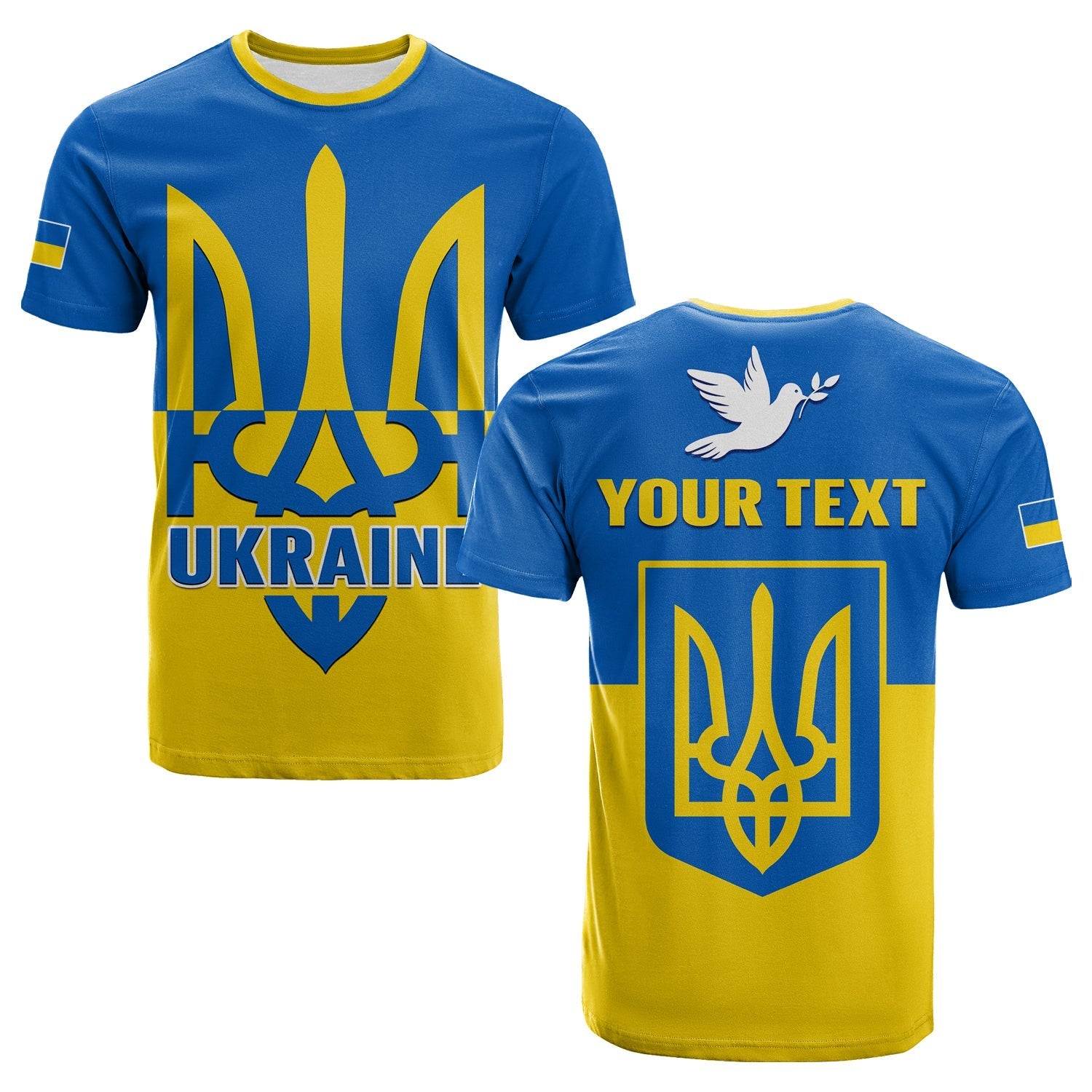 Custom Ukraine T-Shirt Stand With Ukrainian Simple Style Graphic Tee