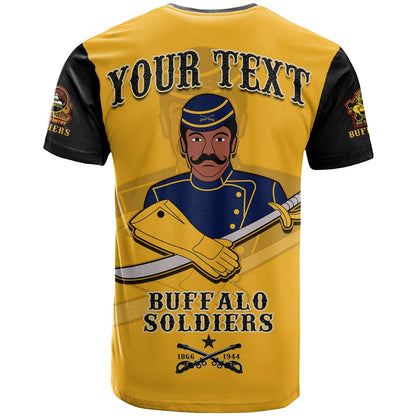 Custom Buffalo Soldiers T-Shirt Motorcycle BSMC Club Graphic Tee