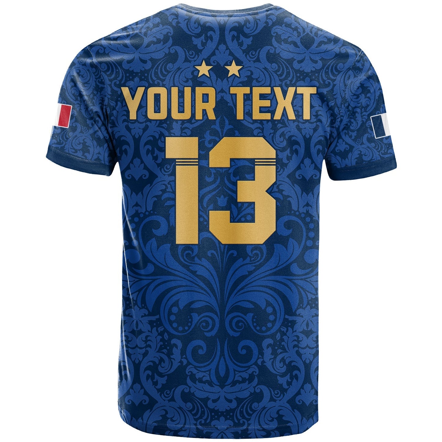 Custom France Football T-Shirt Elegant Lily World Cup Les Bleus Le Champion Graphic Tee