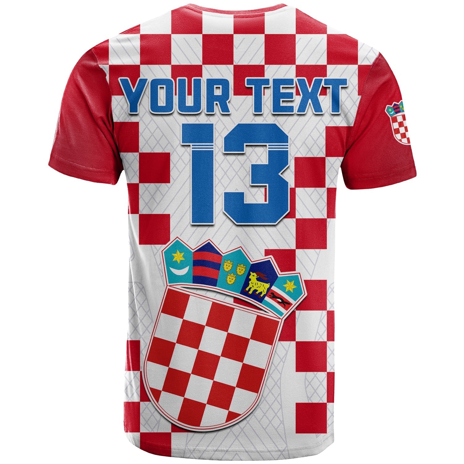 Custom Croatia Football T-Shirt Vatreni Hrvatska Champions 2022 World Cup Graphic Tee