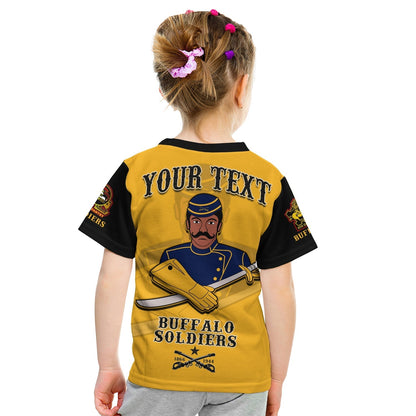 Custom Buffalo Soldiers T-Shirt Motorcycle BSMC Club Graphic Tee