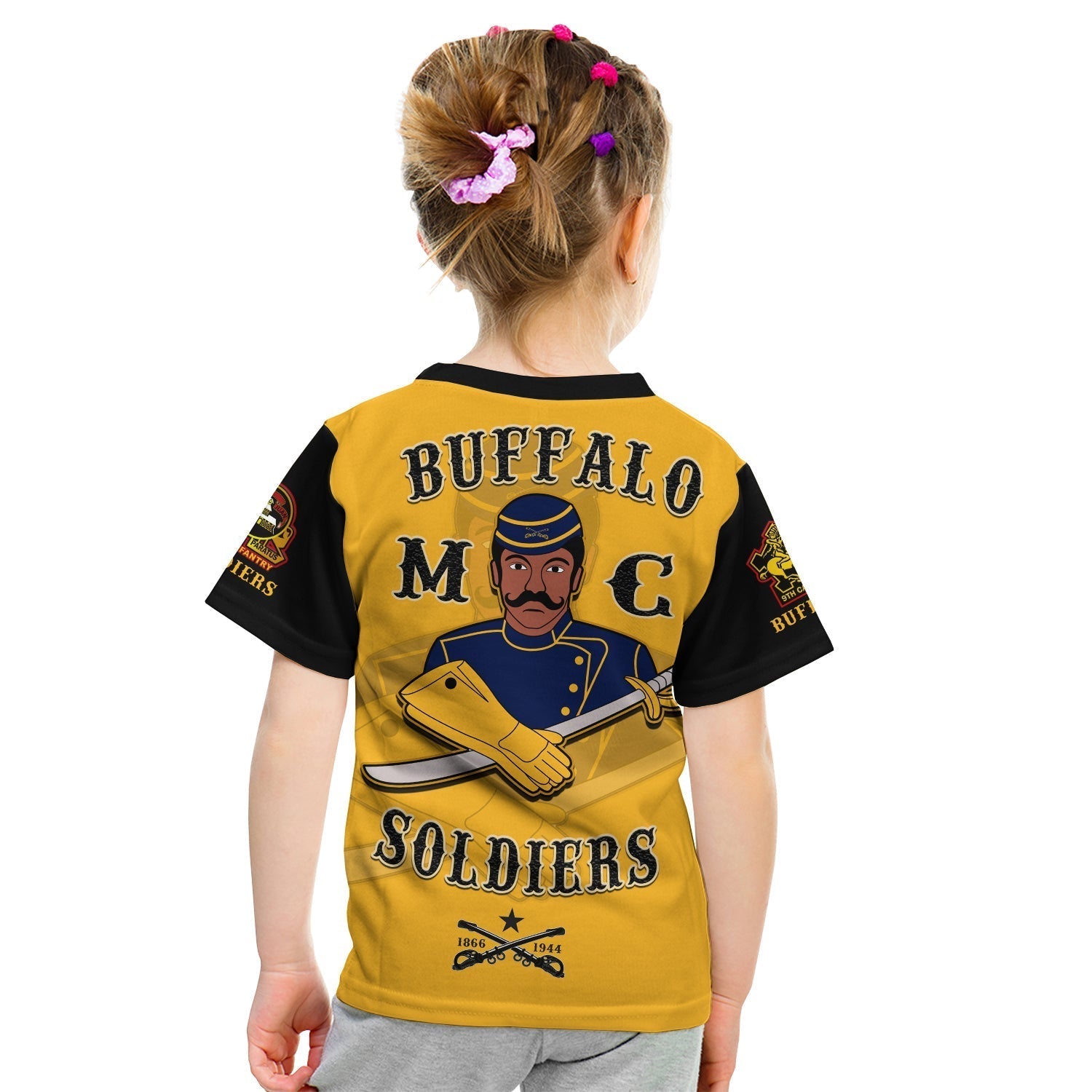Buffalo Soldiers T-Shirt Motorcycle BSMC Club Graphic Tee