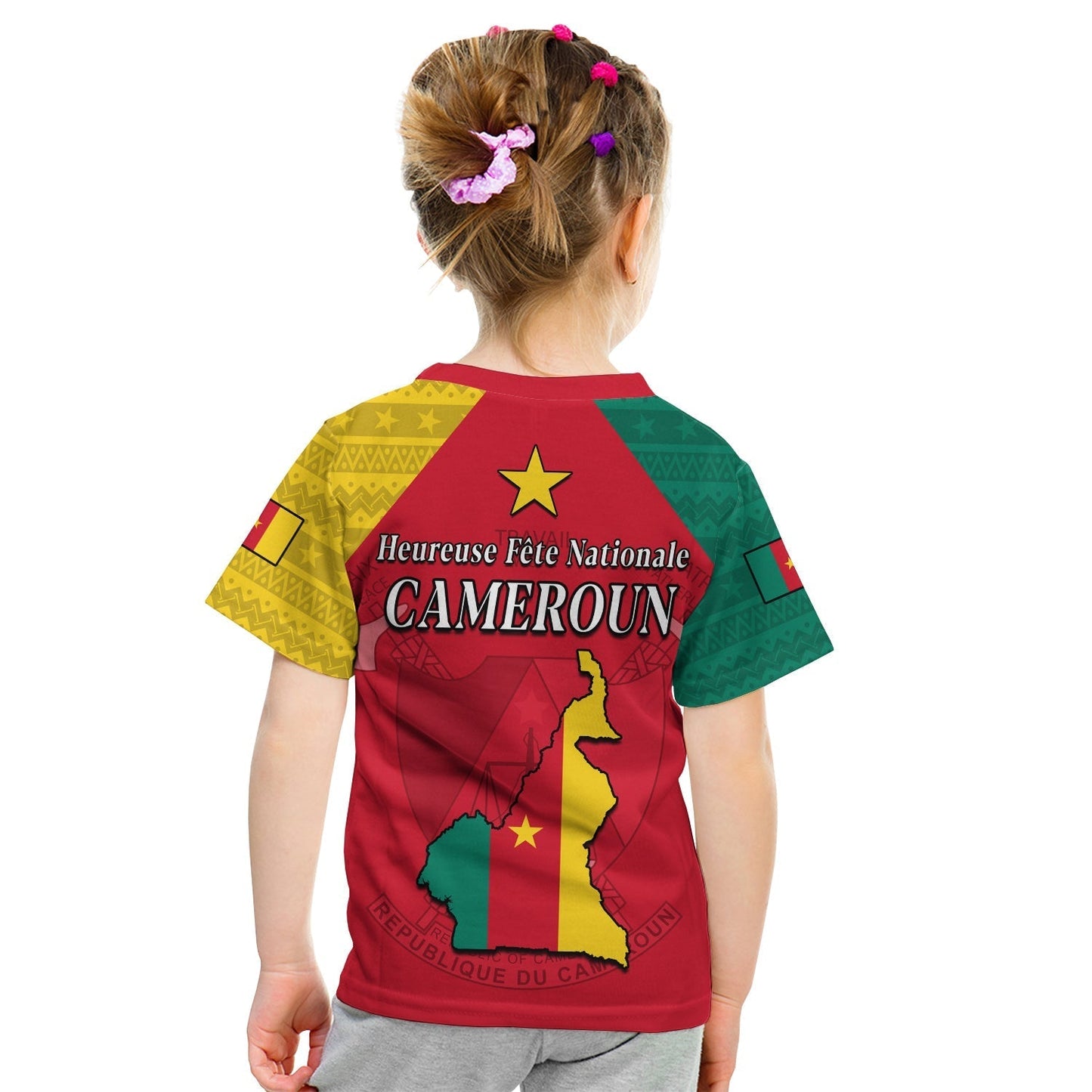 Cameroon T-Shirt Independence Day Cameroonians Pattern Graphic Tee