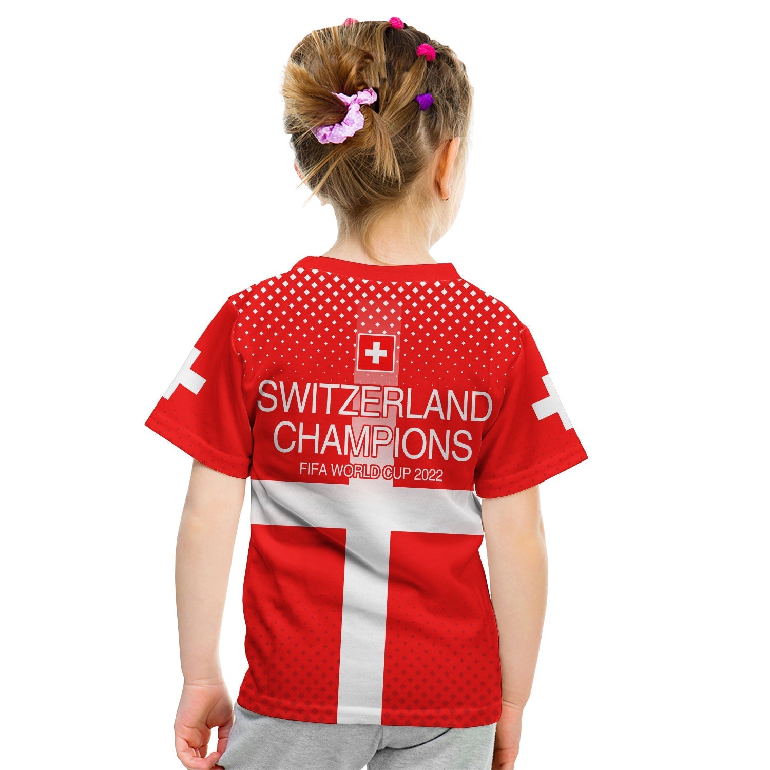 Switzerland FootbT-Shirt Schweizer Pati Champion 2022 World Cup Graphic Tee