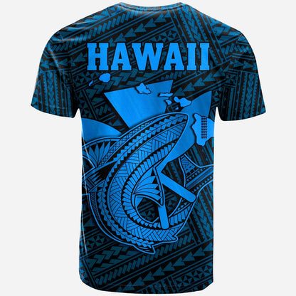 Custom Hawaii T-Shirt Kakau Kanaka Maoli Combine Polynesian Shark Ver.03 Graphic Tee