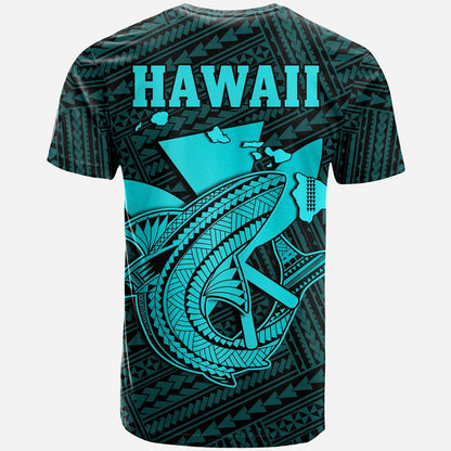 Custom Hawaii T-Shirt Kakau Kanaka Maoli Combine Polynesian Shark Ver.04 Graphic Tee