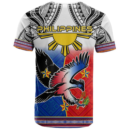 Philippines T-Shirt Polynesian Filipino Pattern With Eagle Graphic Tee