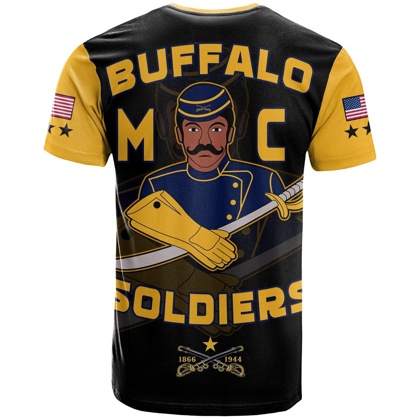 Buffalo Soldiers T-Shirt BSMC Club Adore Motorcycle Graphic Tee