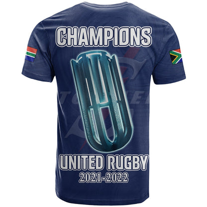 Stormers South Africa Rugby T-Shirt We Are The Champions URC Unity Graphic Tee