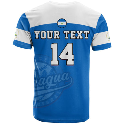 Custom Nicaragua T-Shirt Baseball Graphic Tee