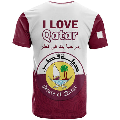Qatar T-Shirt Laeeb Mascot World Cup 2022 Welcome To Qatari Graphic Tee