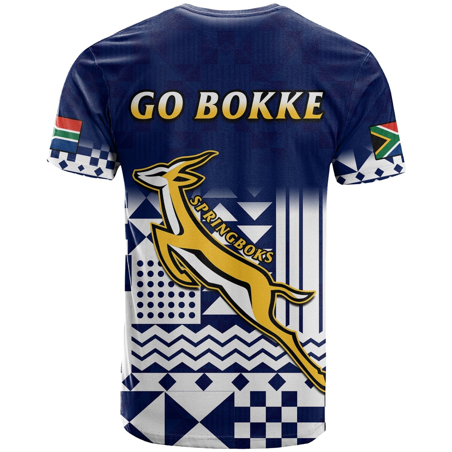 South Africa Rugby T-Shirt Outgoing Tour Go Springboks Graphic Tee