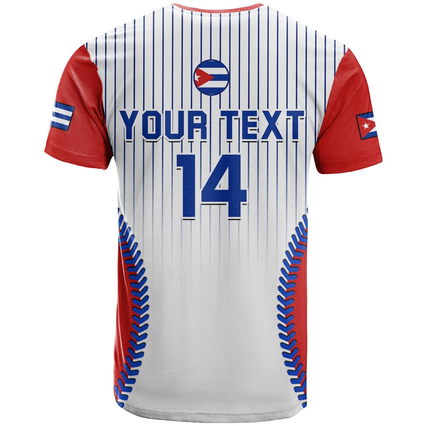 Custom Cuba T-Shirt Baseball Sporty Style Graphic Tee