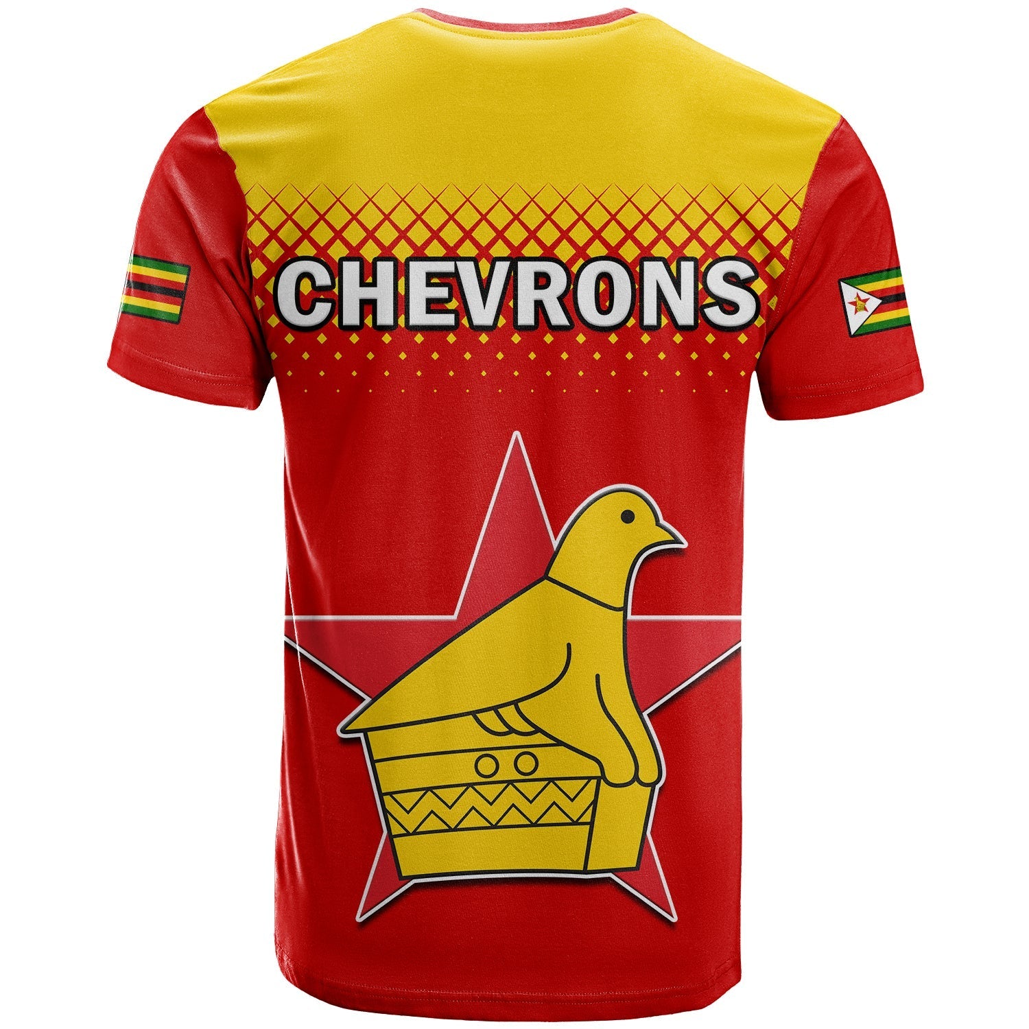 Zimbabwe Cricket T-Shirt The Chevrons ODI Style Graphic Tee