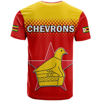 Zimbabwe Cricket T-Shirt The Chevrons ODI Style Graphic Tee