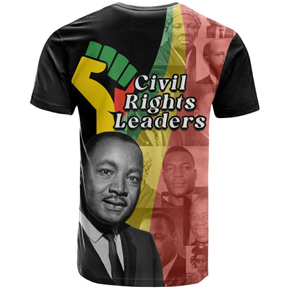 Civil Rights Leaders T-Shirt African American Black History Month Graphic Tee