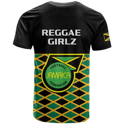 Jamaica Football T-Shirt Reggae Girlz Cup Of Nations Ver.01 Graphic Tee