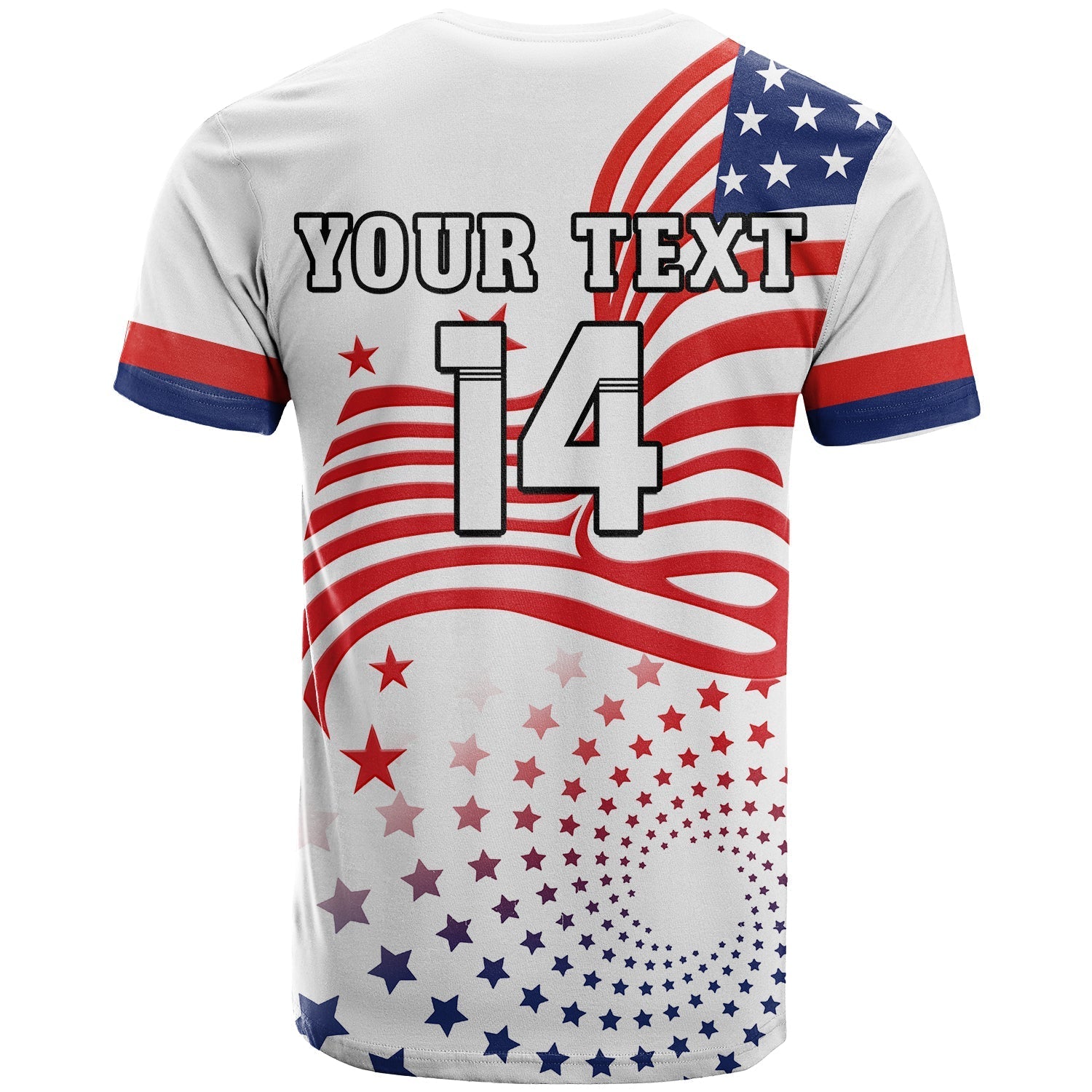 Custom United States Football T-Shirt The Yanks USA World Cup 2022 Graphic Tee