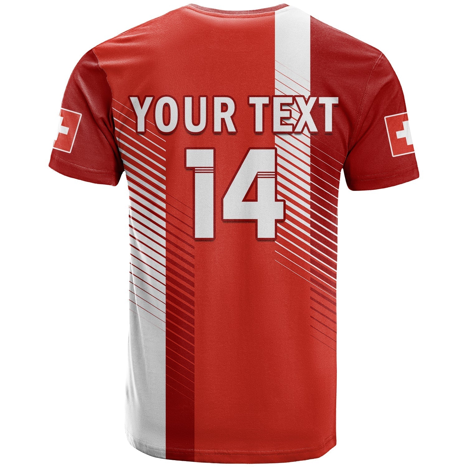Custom Switzerland Football T-Shirt World Cup 2022 Graphic Tee