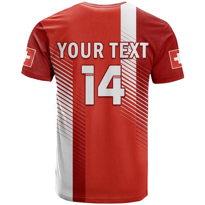 Custom Switzerland Football T-Shirt World Cup 2022 Graphic Tee