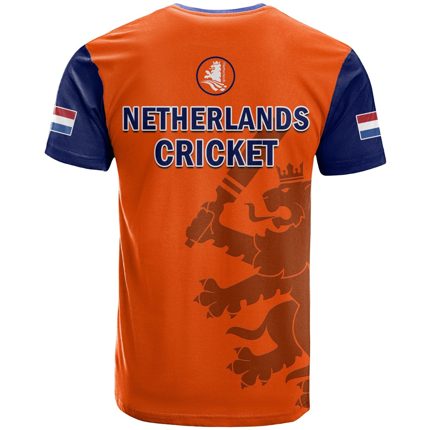 Netherlands Cricket T-Shirt ODI Simple Orange Style Graphic Tee