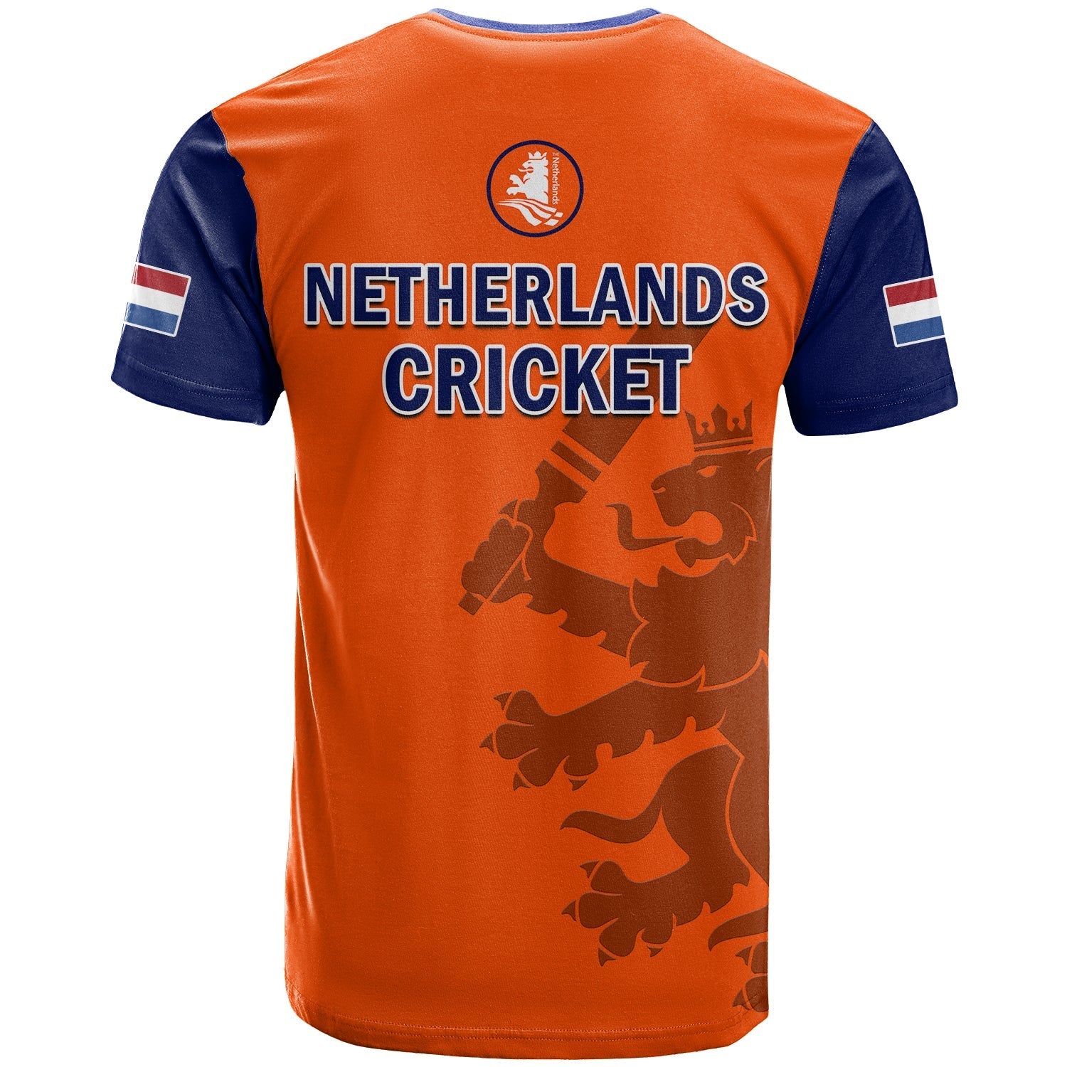 Netherlands Cricket T-Shirt ODI Simple Orange Style Graphic Tee