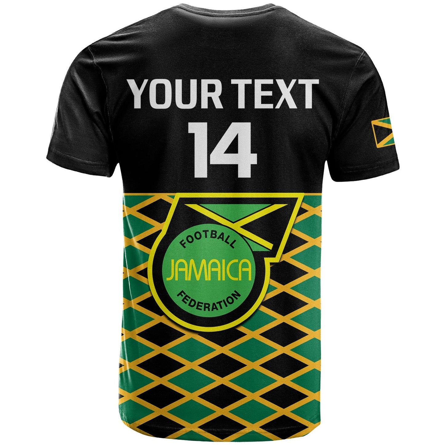 Custom Jamaica Football T-Shirt Reggae Girlz Cup Of Nations Ver.01 Graphic Tee