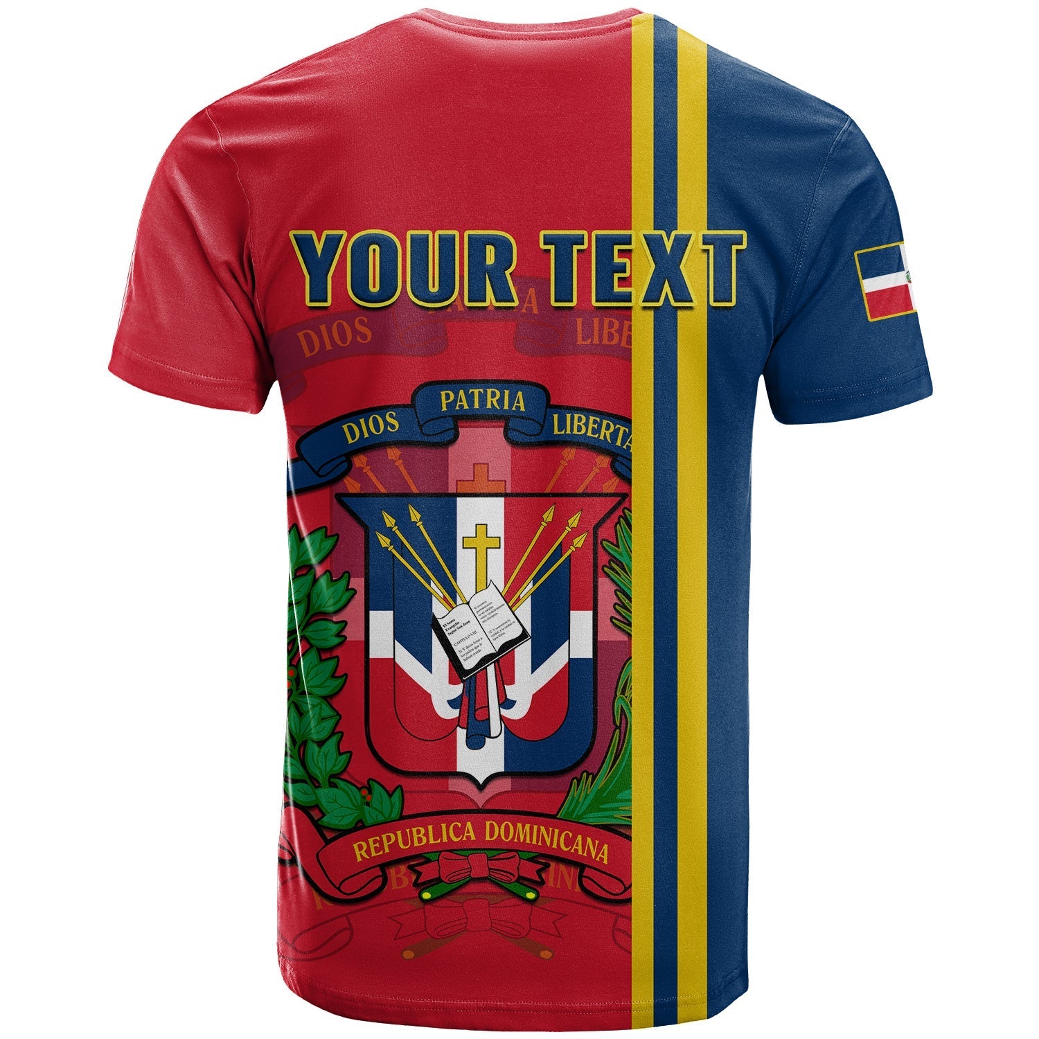 Custom Dominican Republic T-Shirt Happy 179 Years Of Independence Graphic Tee
