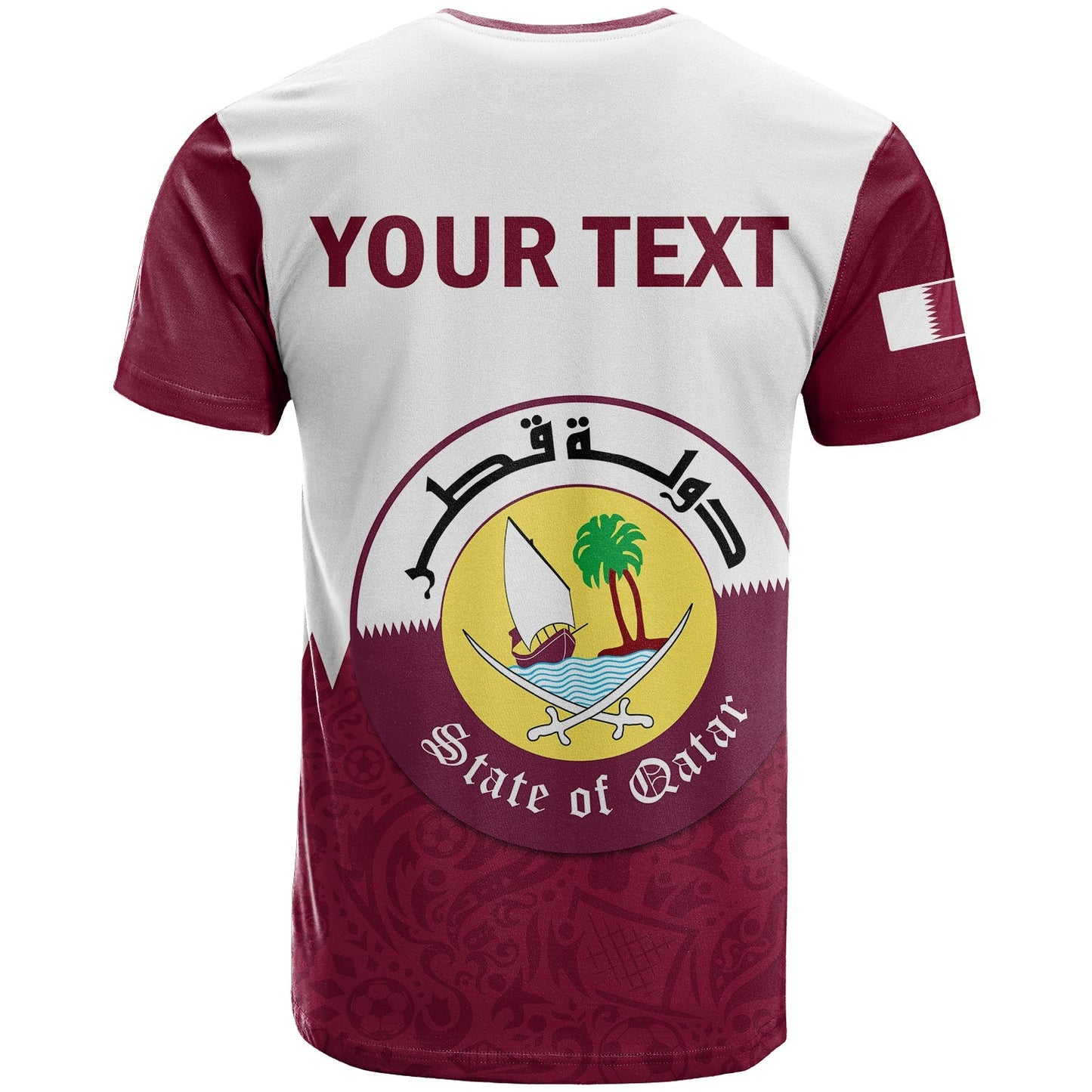 Custom Qatar T-Shirt Laeeb Mascot World Cup 2022 Welcome To Qatari Graphic Tee