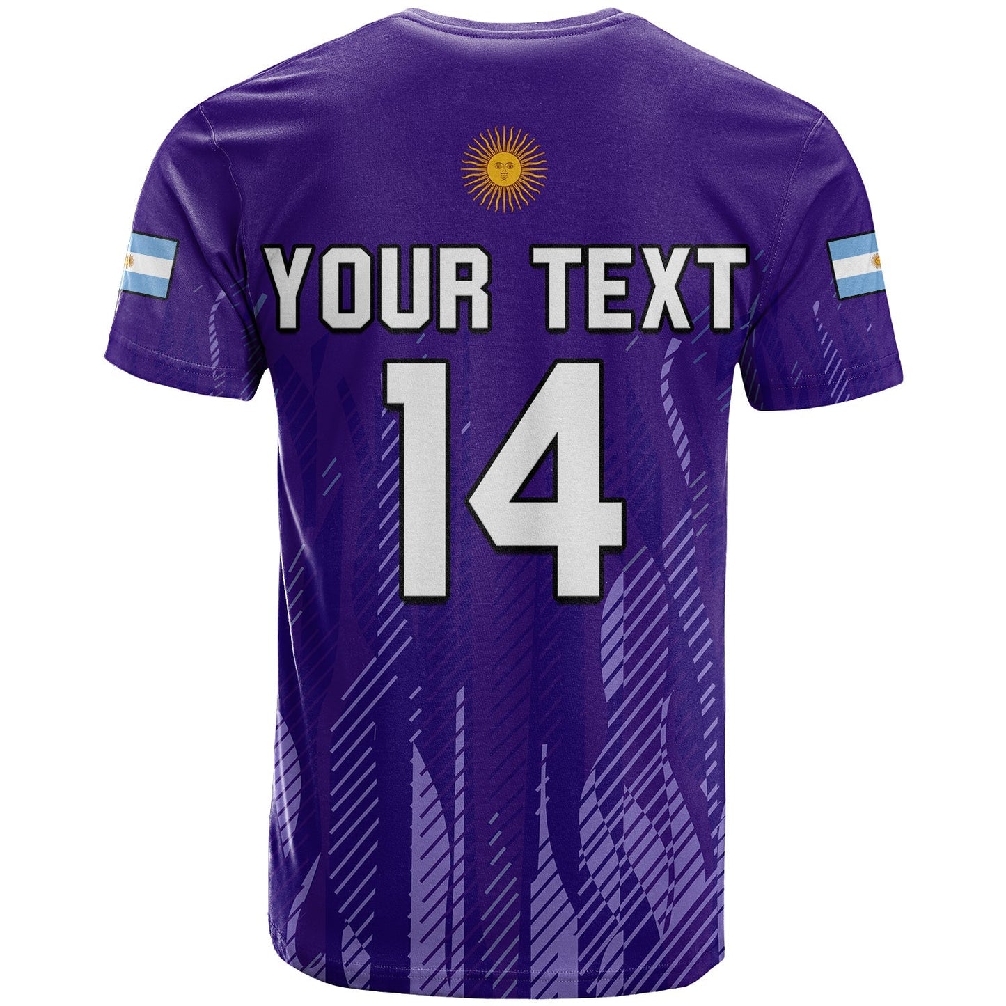 Custom Argentina Football T-Shirt Vamos La Albiceleste 2022 Newest Style Graphic Tee