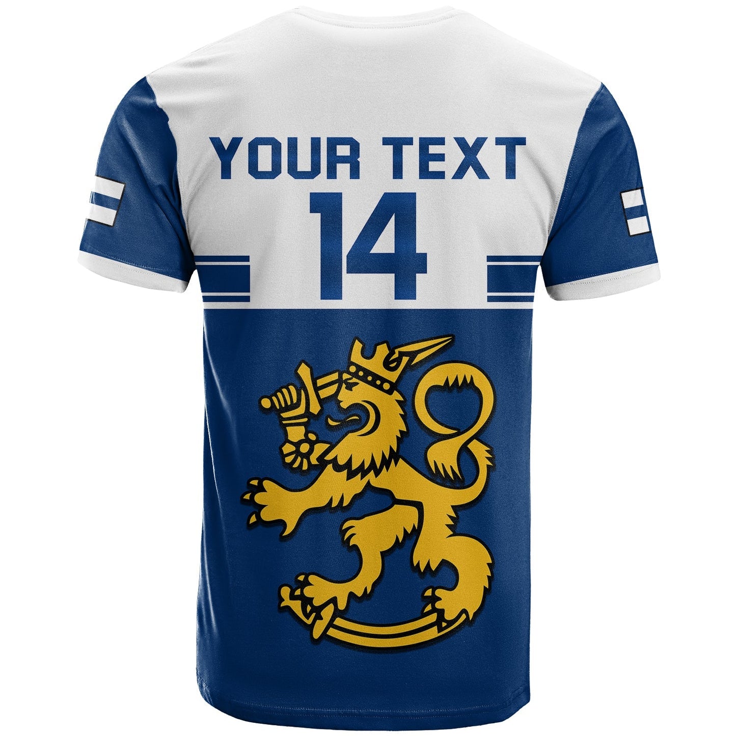 Custom Finland Hockey T-Shirt Come On Suomi Graphic Tee