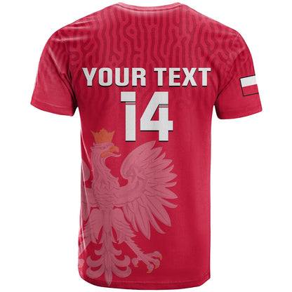 Custom Poland Football T-Shirt Polska World Cup 2022 Red Graphic Tee