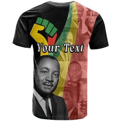 Custom Civil Rights Leaders T-Shirt African American Black History Month Graphic Tee
